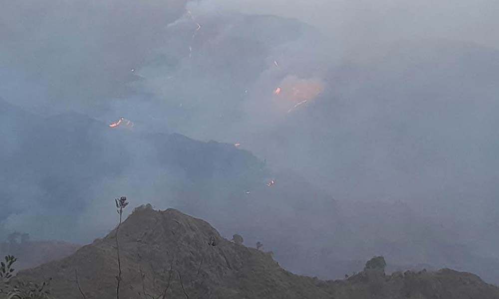 Santiago Norte Incêndio em Serra Malagueta continua activo A Nação