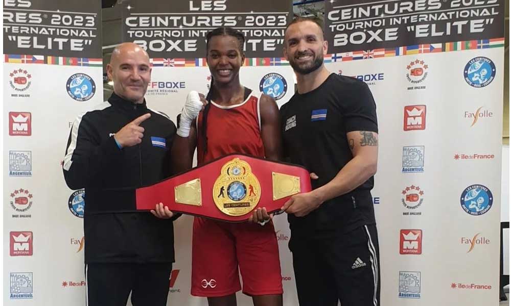 Boxe Cabo Verdiana Nancy Moreira Vence Torneio Les Ceintures Em